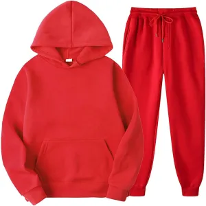2Pcs Outfits Men's And Women's Sports Tracksuits Long Sleeve Pullover Hoodies,2024 Tall and Big Mens Winter