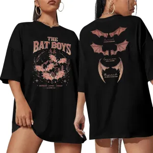 Acotar Velaris Shirts Women Oversized Vintage Book Tshirt The Night Court T-Shirt Bat Boys Graphic Tee Tops