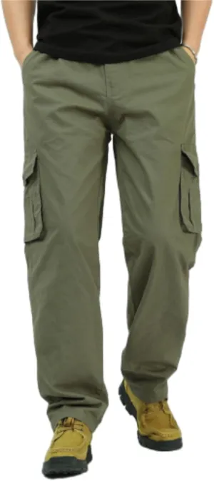 Adorlina Flex Cargo Pants for Mens with 6 Pockets, Flexrover - Ultra Comfort Flex Fit Multi-Pocket Durable Pants