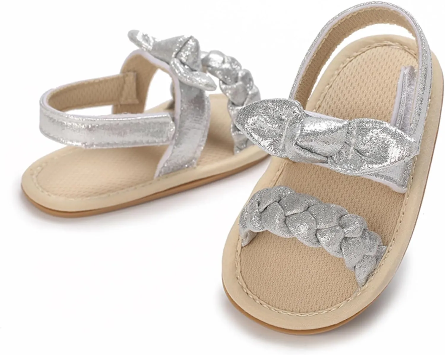 Baby Girl Sandals Summer Crib Shoes Bowknot Soft Sole Infant Girls Princess Dress Flats First Walker Shoes