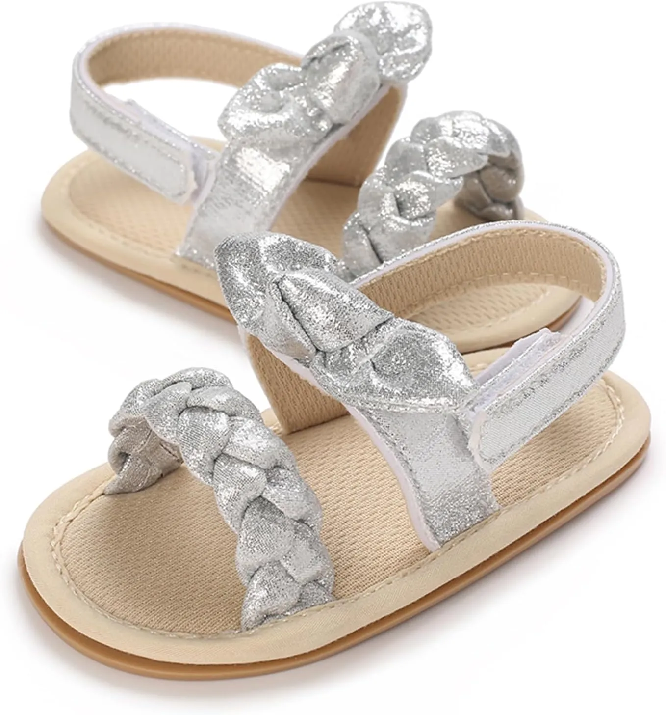 Baby Girl Sandals Summer Crib Shoes Bowknot Soft Sole Infant Girls Princess Dress Flats First Walker Shoes