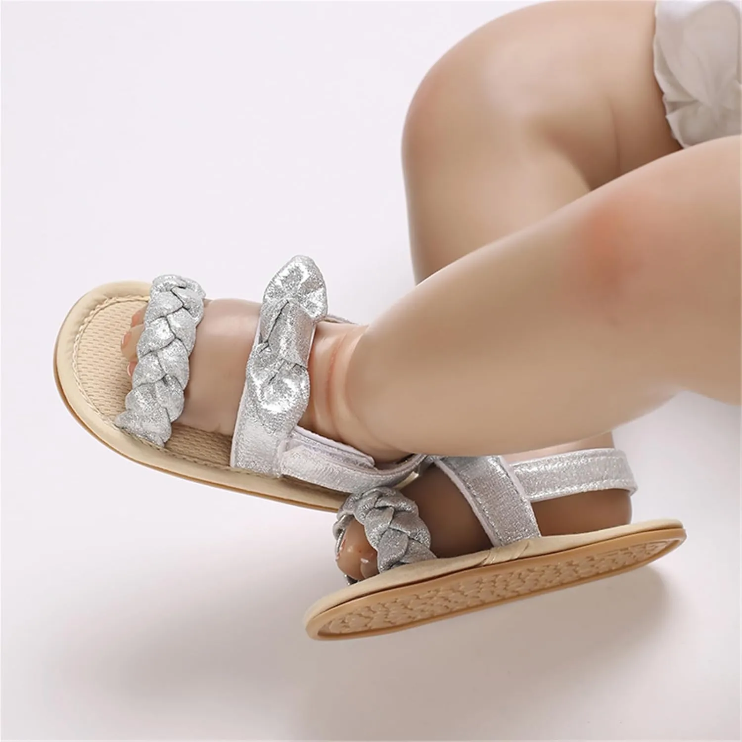 Baby Girl Sandals Summer Crib Shoes Bowknot Soft Sole Infant Girls Princess Dress Flats First Walker Shoes