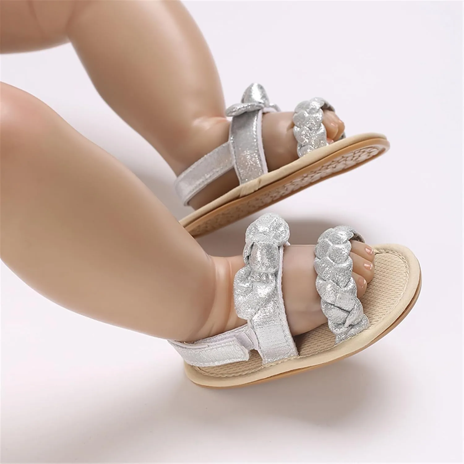 Baby Girl Sandals Summer Crib Shoes Bowknot Soft Sole Infant Girls Princess Dress Flats First Walker Shoes