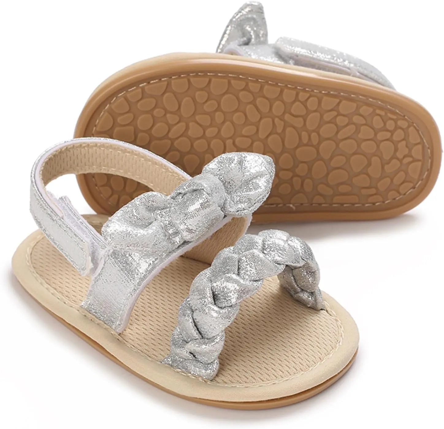 Baby Girl Sandals Summer Crib Shoes Bowknot Soft Sole Infant Girls Princess Dress Flats First Walker Shoes