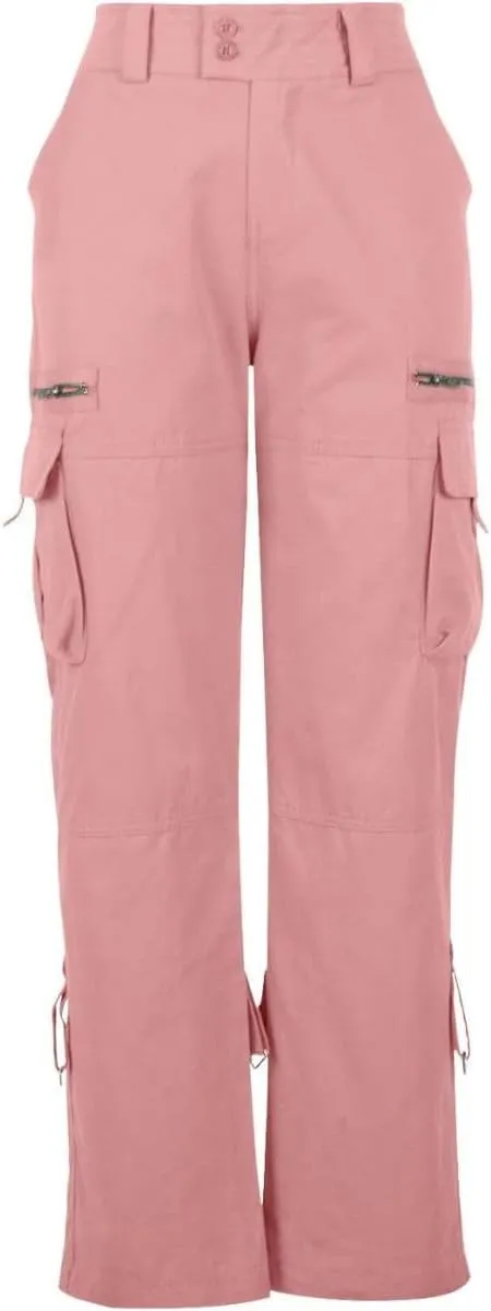Bengbobar Cargo Pants Women Wide Leg Trousers Women Y2k Fashion Pants Straight Casual Pants Tactical Trousers with Pockets