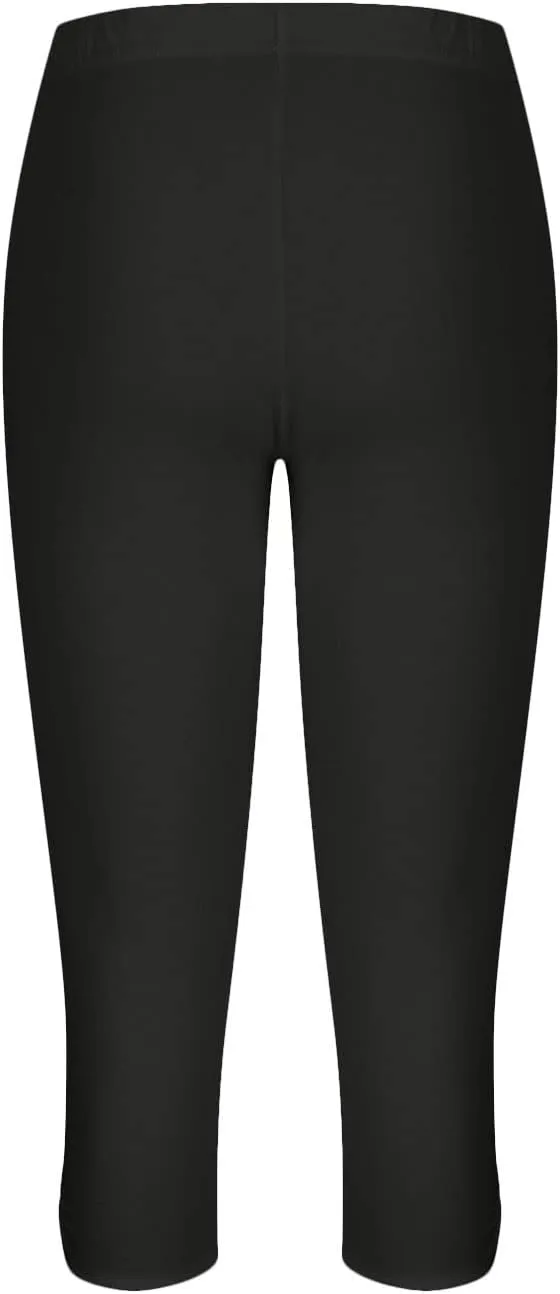 BOXIACEY Capri Leggings for Women 2025 High Waisted Yoga Capris Stretch Knee Length Leggings Cutout Workout Leggings