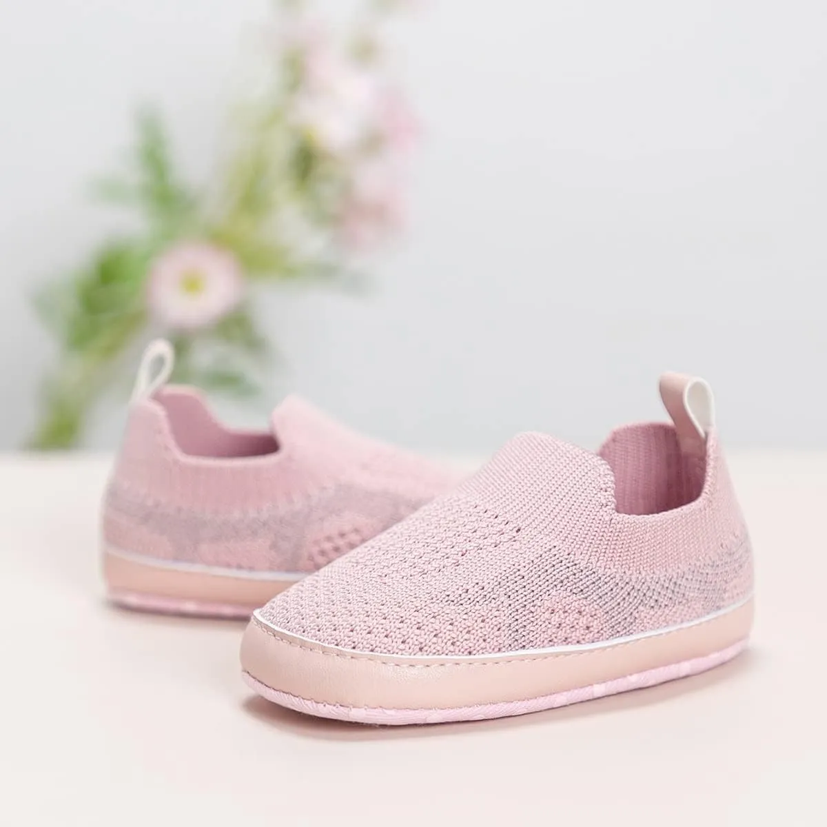 Clowora Unsex Baby Boys Girls Canvas First Walkers Shoes,Infant Non Slip Soft Sole Toddler Flat Lazy Loafers Sneaker