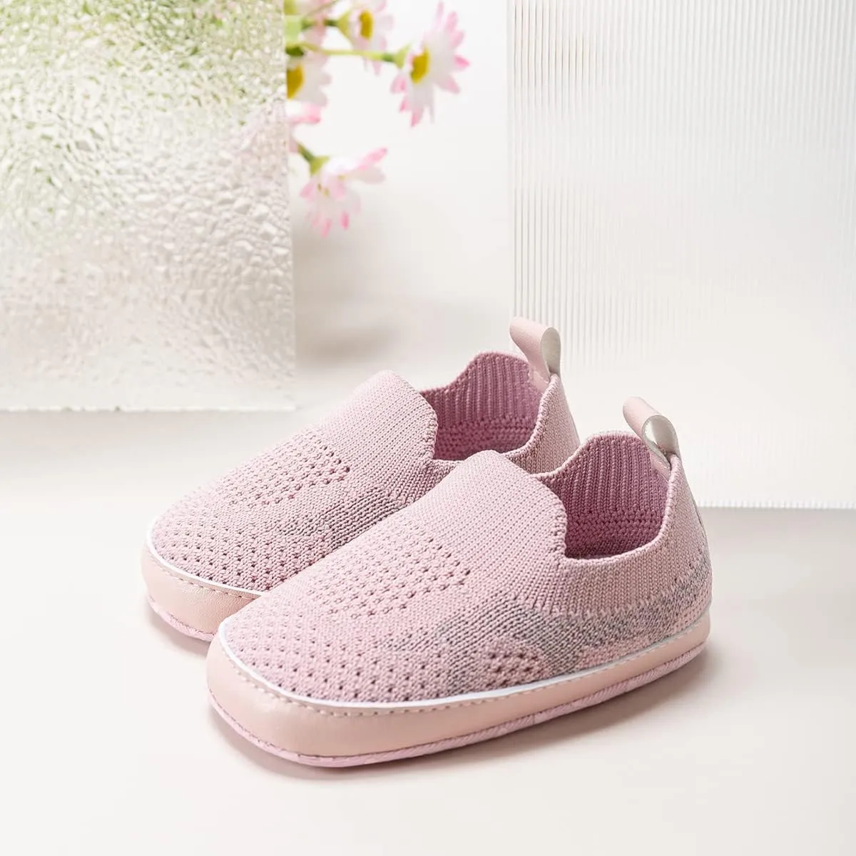 Clowora Unsex Baby Boys Girls Canvas First Walkers Shoes,Infant Non Slip Soft Sole Toddler Flat Lazy Loafers Sneaker