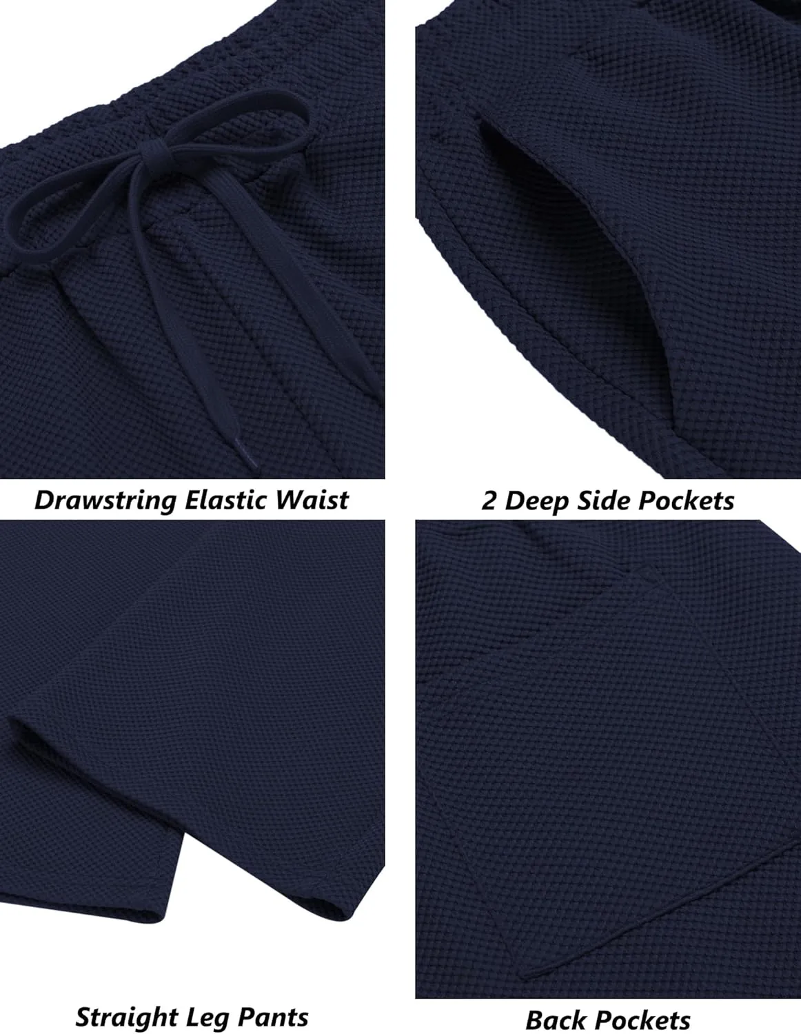 COOFANDY Men's Casual Sweatpants Open Bottom Lounge Pants Drawstring Sweat Pants Joggers with Pockets