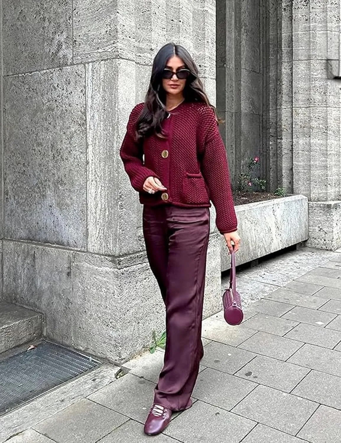 Cropped Cardigan Sweaters for Women Gold Button Down Cardigans Chunky Knit Jacket Open Front Outwear Coats