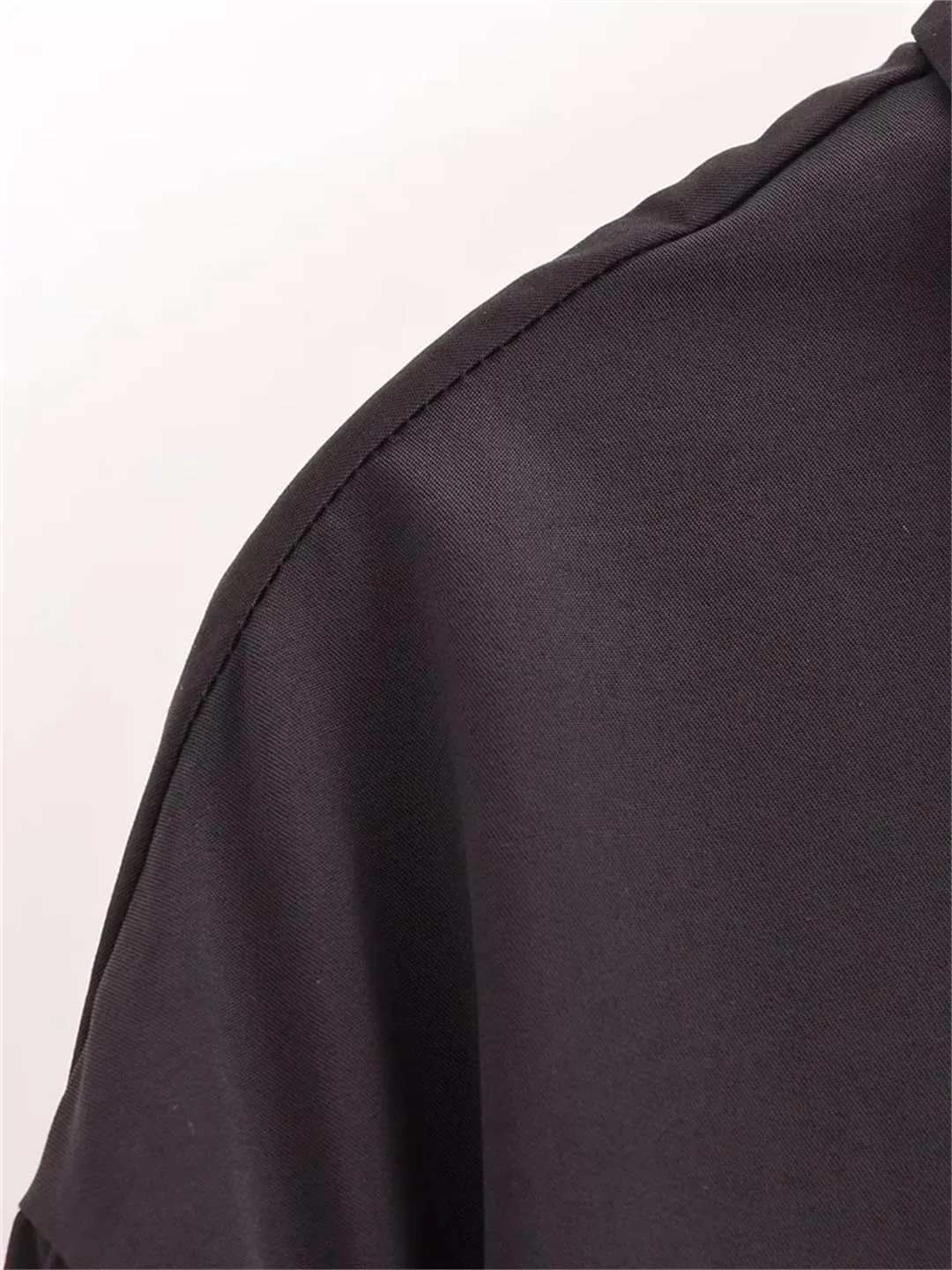 Disimlarl Women Loose Medium Overcoat Solid Color Casual Pea Coats Long 55 Lapel Zipper Outwear