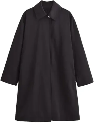 Disimlarl Women Loose Medium Overcoat Solid Color Casual Pea Coats Long 55 Lapel Zipper Outwear