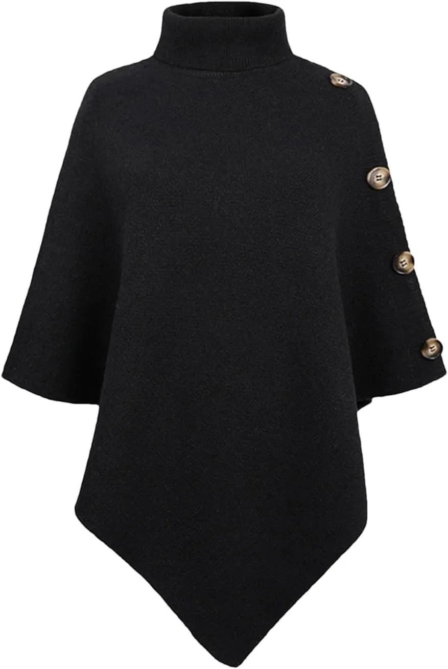 Dvbfufv Oversized Sweater Women Turtleneck Knitted Pullover Sweater Female Elegant Loose Batwing Sleeve Knitwear Jumper