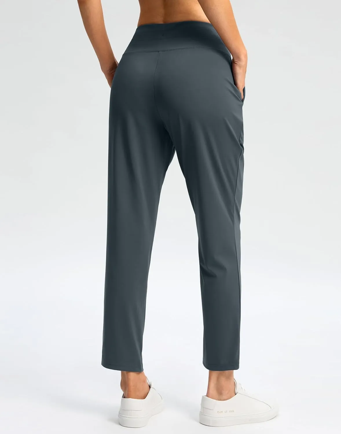 G Gradual Women's Pants High Waisted Ankle Pants 2 Pockets 7/8 Sweatpants for Golf Athletic Travel Casual Lounge