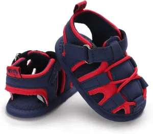 HsdsBebe Infant Baby Boys Girls Summer Beach Sandals Breathable Athletic Anti-slip Soft Sole Newborn First Walker Crib Shoes
