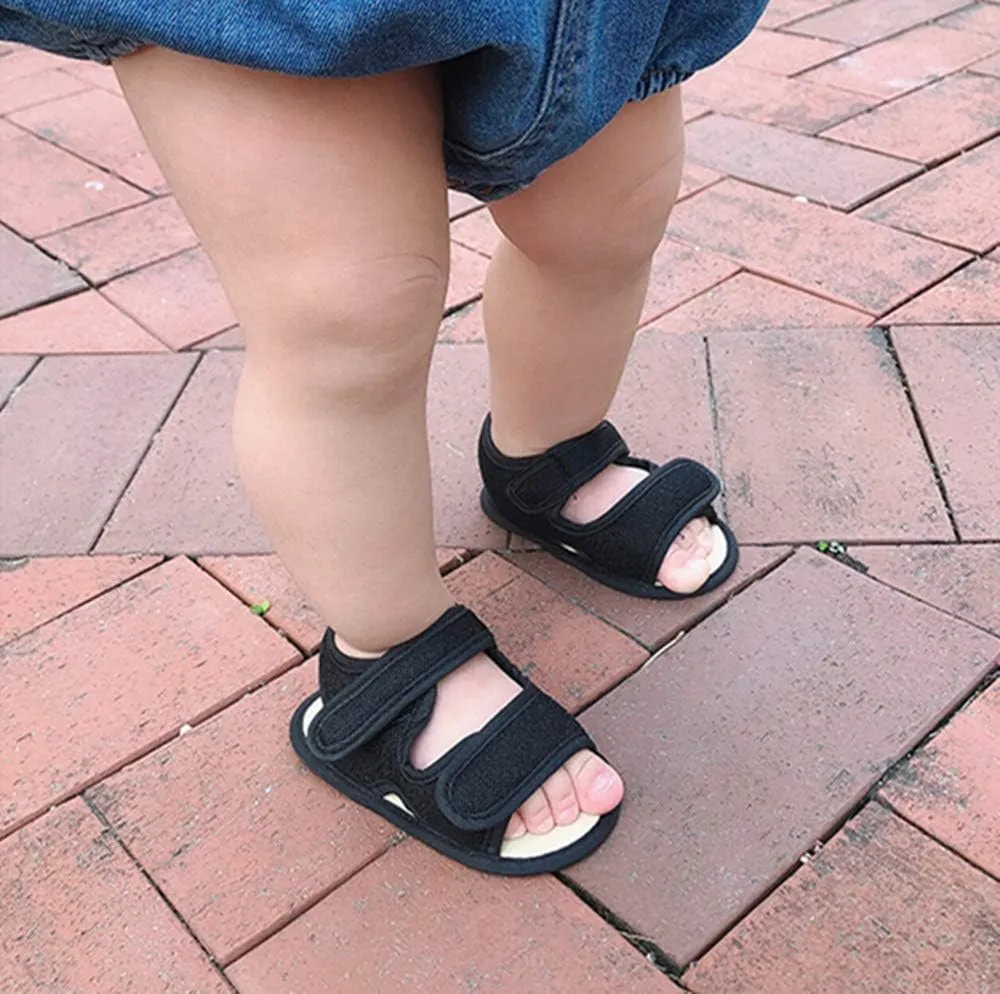 HsdsBebe Infant Baby Boys Girls Summer Beach Sandals Breathable Athletic Anti-slip Soft Sole Newborn First Walker Crib Shoes
