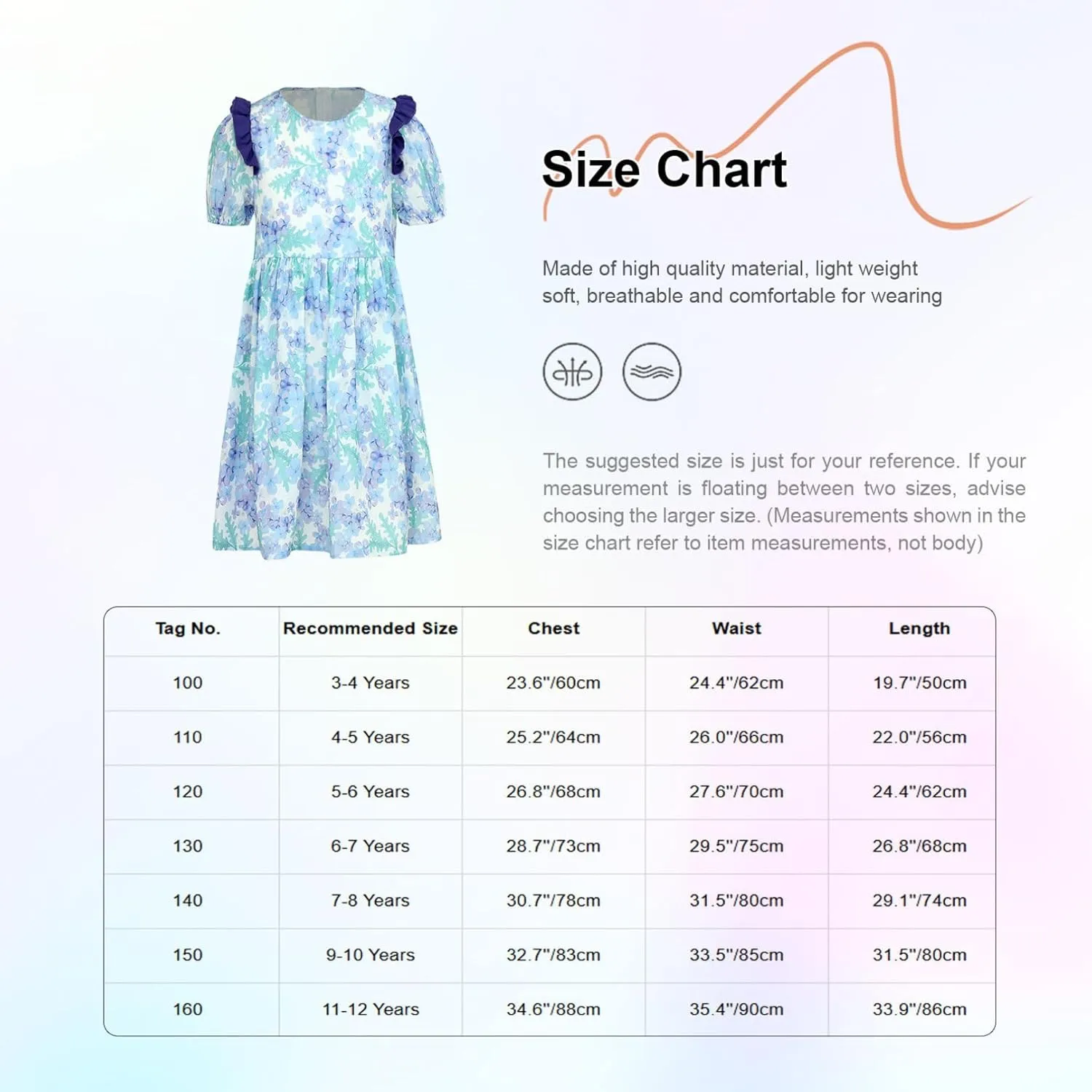 iiniim Kids Girls Casual Beach Dress Short Sleeve Zippy A-line Dress Summer Holiday Dress