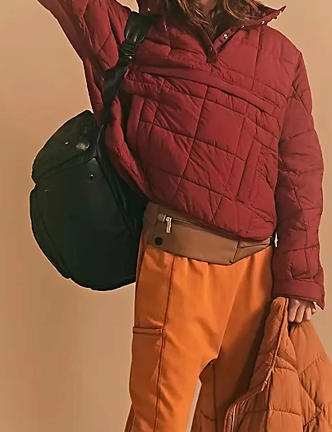 Kissonic Women's Lightweight Puffer Jacket, Packable Long Sleeve Hooded Down Coat Oversized Puffer Outwear with Pockets