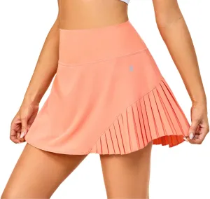Little Donkey Andy Women's Pleated Tennis Skirts Athletic Golf Skorts High Waisted Casual Workout Sports Running Skirts