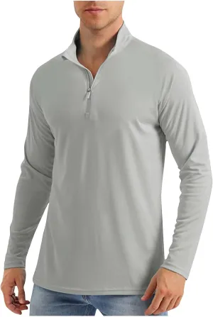 Men's Fall Lightweight Breathable Solid Color Stand Collar Long Sleeved Blouse Tops2024 Men Big and Tall Clothes