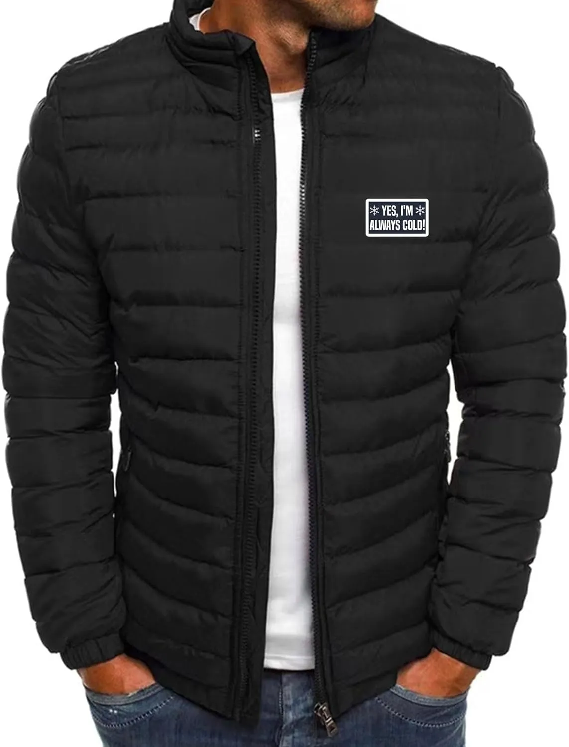 Men's Lightweight Puffer Jacket Hooded Water Resistant Warm Winter Down Jackets for Snow Ski Travel Outdoor Coat