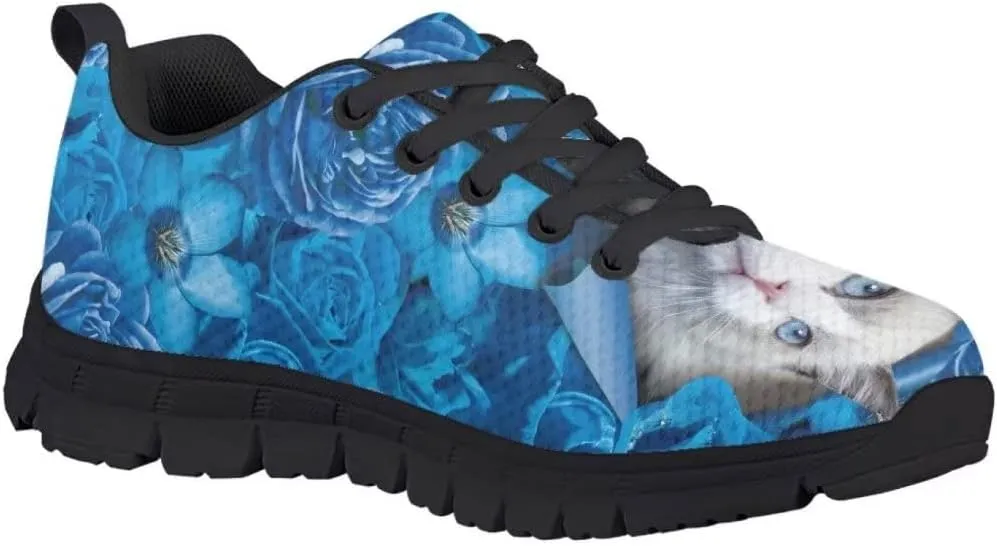 Pinupub Kids Running Walking Shoes for School Travel Breathable Soft Lightweight Slip On Tie Lace Sneakers