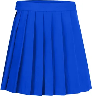 Pleated Skirt for Women Girls Cute Mini Skirt Comfortable High Waisted A Line Skirt Casual Solid Color School