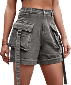 POHADON Jean Shorts for Women 2025 Trendy Y2k Jorts High Waisted Utility Summer Cargo Denim Shorts with Pockets