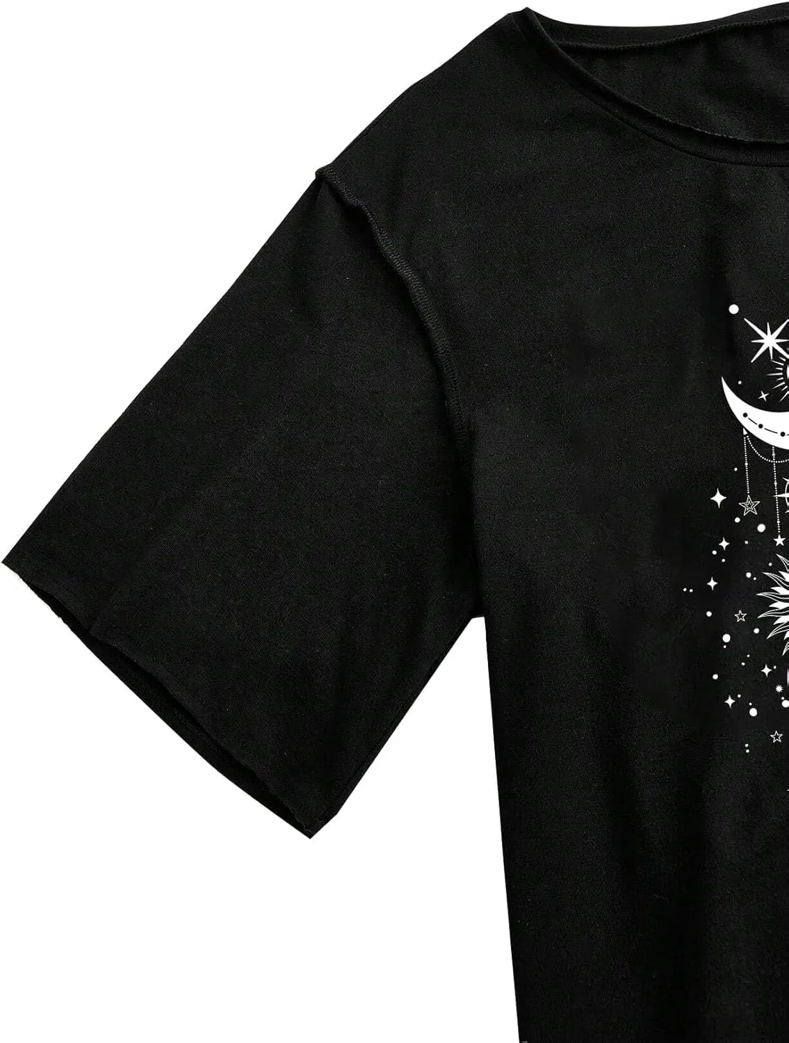 Remidoo Womens Off The Shoulder Top Oversized Tshirts Graphic Tee Short Sleeve Loose Shirt