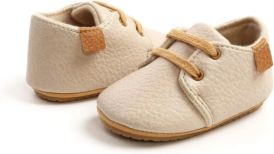 RVROVIC Baby Boys Girls Anti-Slip Sneakers Soft Ankle Boots Toddler First Walkers Newborn Crib Shoes