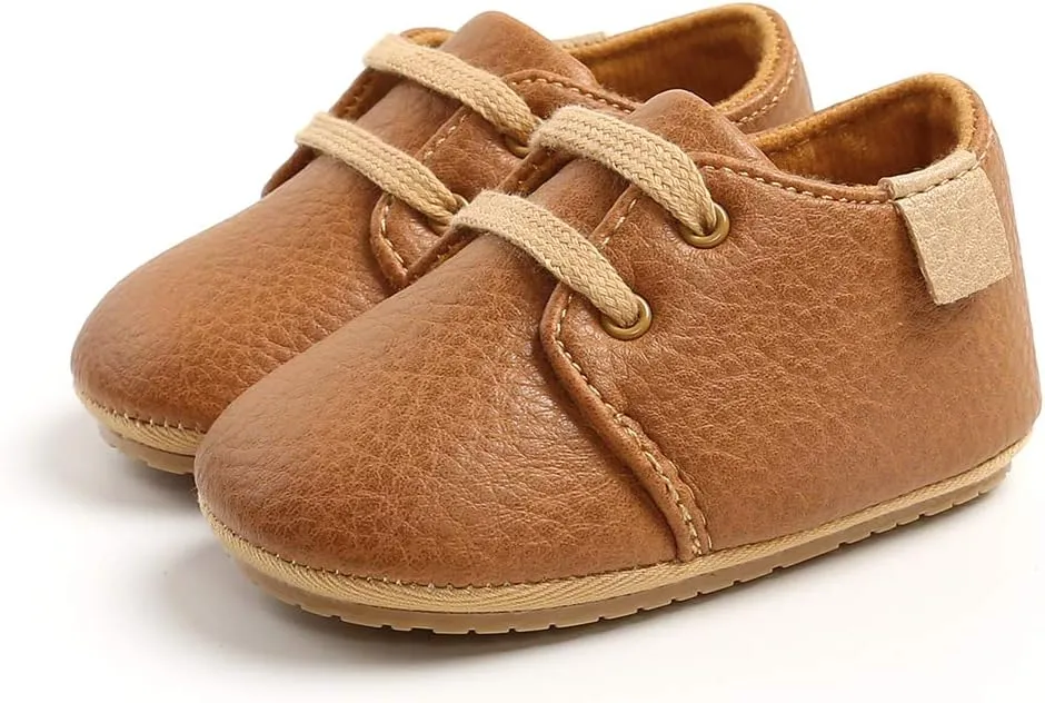 RVROVIC Baby Boys Girls Anti-Slip Sneakers Soft Ankle Boots Toddler First Walkers Newborn Crib Shoes