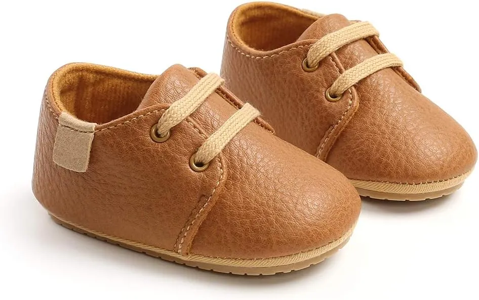 RVROVIC Baby Boys Girls Anti-Slip Sneakers Soft Ankle Boots Toddler First Walkers Newborn Crib Shoes