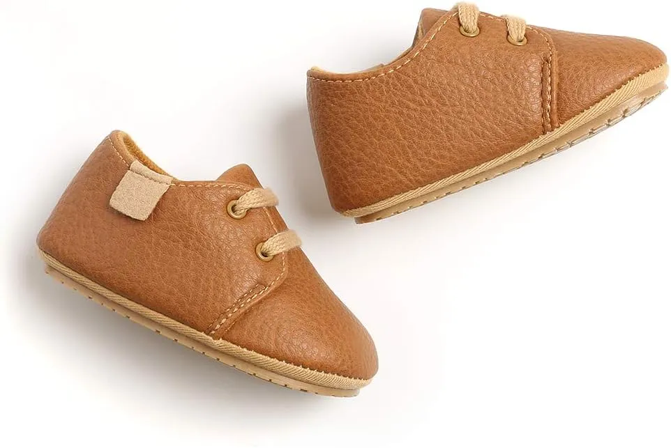 RVROVIC Baby Boys Girls Anti-Slip Sneakers Soft Ankle Boots Toddler First Walkers Newborn Crib Shoes