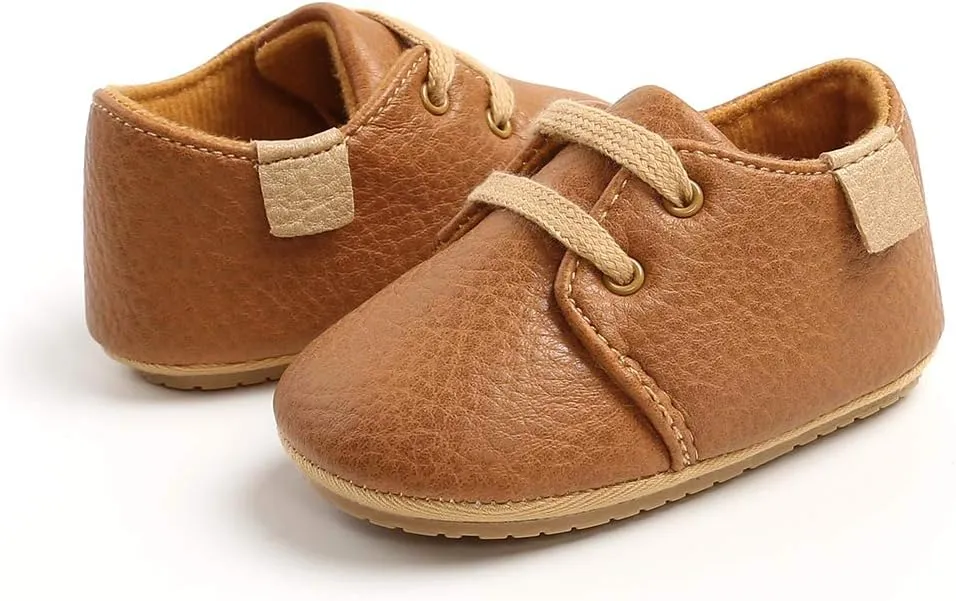 RVROVIC Baby Boys Girls Anti-Slip Sneakers Soft Ankle Boots Toddler First Walkers Newborn Crib Shoes