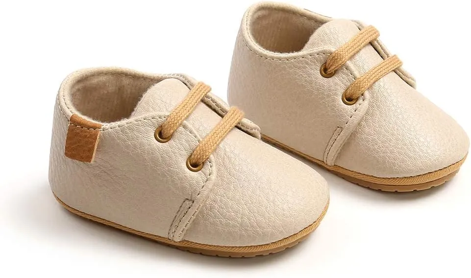RVROVIC Baby Boys Girls Anti-Slip Sneakers Soft Ankle Boots Toddler First Walkers Newborn Crib Shoes