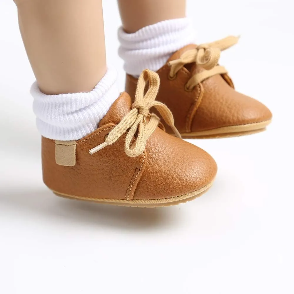 RVROVIC Baby Boys Girls Anti-Slip Sneakers Soft Ankle Boots Toddler First Walkers Newborn Crib Shoes