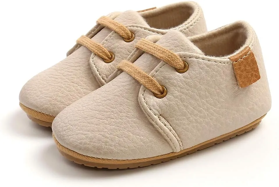RVROVIC Baby Boys Girls Anti-Slip Sneakers Soft Ankle Boots Toddler First Walkers Newborn Crib Shoes