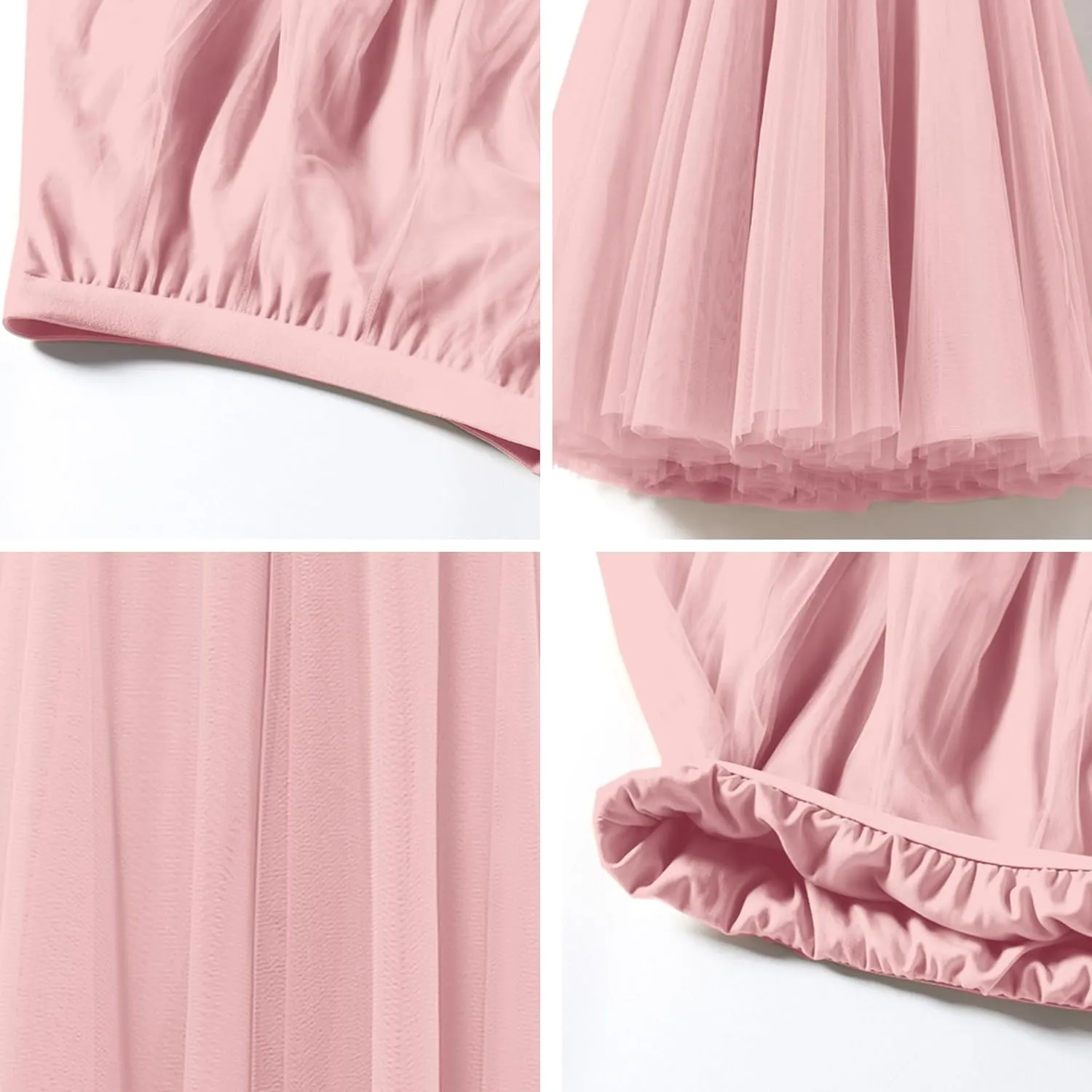 SANGTREE Women's Tutu Tulle A-Line Layered Mesh Midi Skirt, US XS - US 2XL