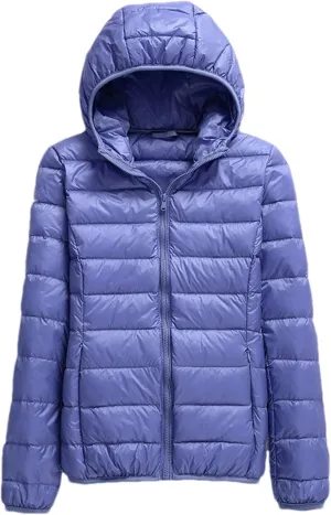 SaoBiiu Women Hooded Puffer Jackets 90% White Duck Down Female Coats Ultralight Packable Casual Parkas