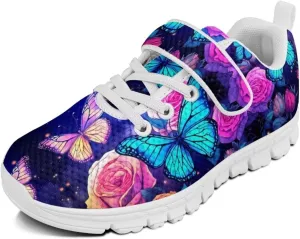 Showudesigns Running Shoes for Girls Boys Athletic Tennis Shoes Slip On School Sneakers