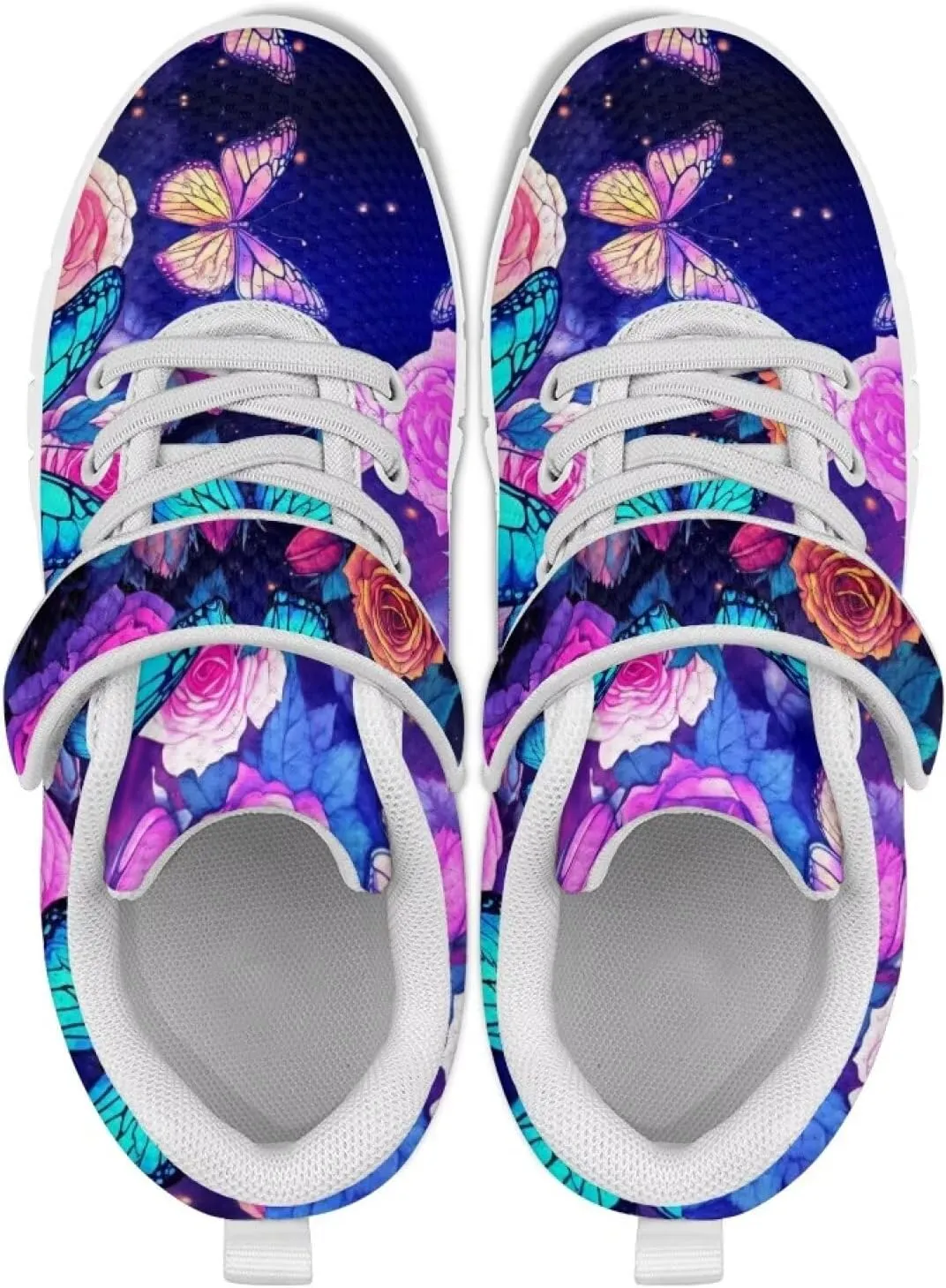 Showudesigns Running Shoes for Girls Boys Athletic Tennis Shoes Slip On School Sneakers