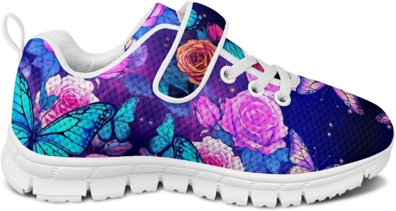 Showudesigns Running Shoes for Girls Boys Athletic Tennis Shoes Slip On School Sneakers