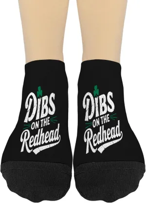 St Patricks Day Men Women Dib On The Redheades 2025 Funny No Show Socks For Women Casual Socks For Girls Athletic Sock TrendySocks