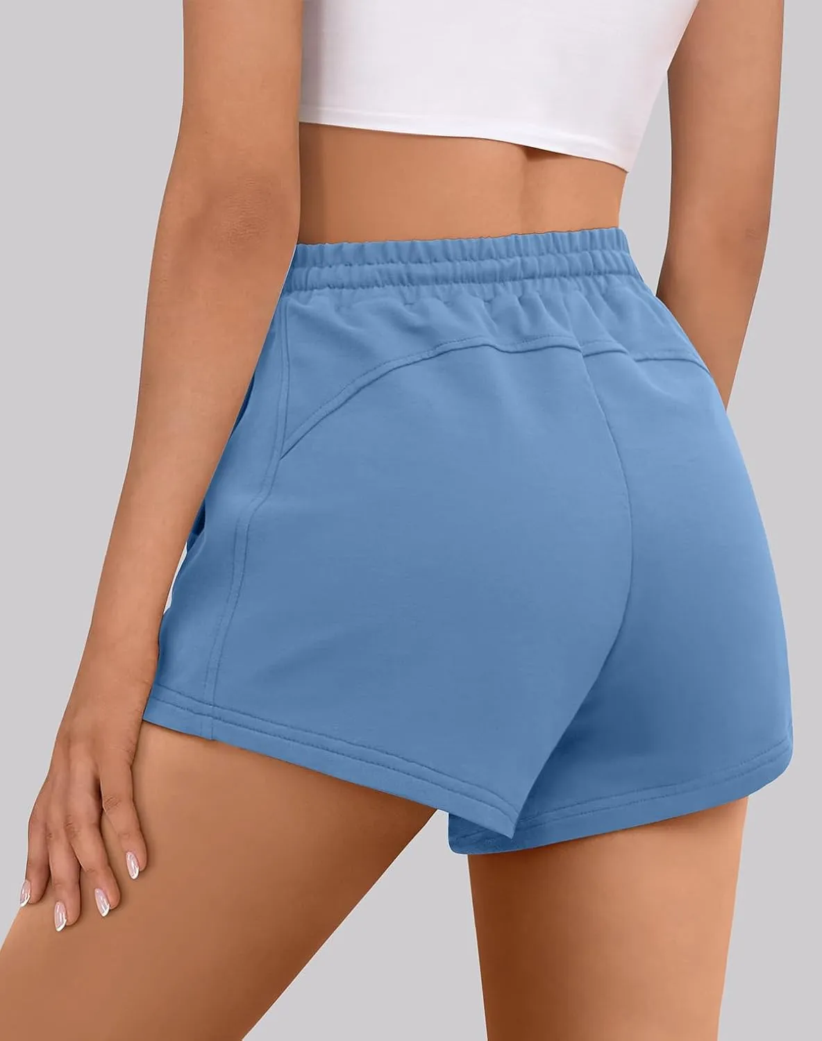 Sweat Shorts Women Comfy Trendy Casual Summer Drawstring Cotton Lounge Shorts Womens Athletic Outfits Clothes
