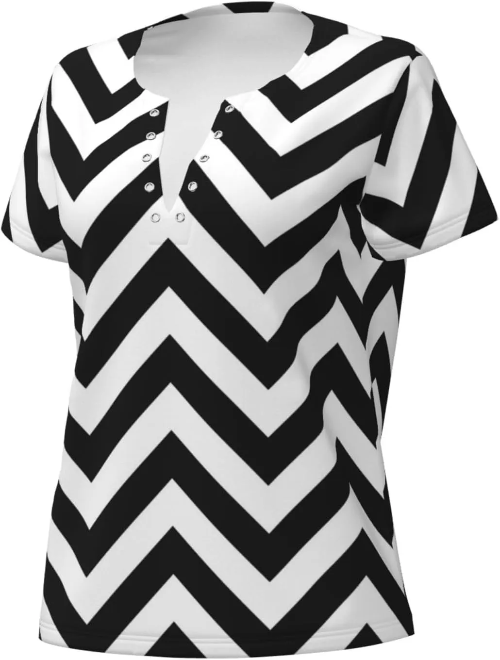 Tiger Stripe Cover Womens Deep V-Neck T-Shirts Stretchy Short Sleeve Shirts Summer Tee Tops Slim Fit T-Shirt