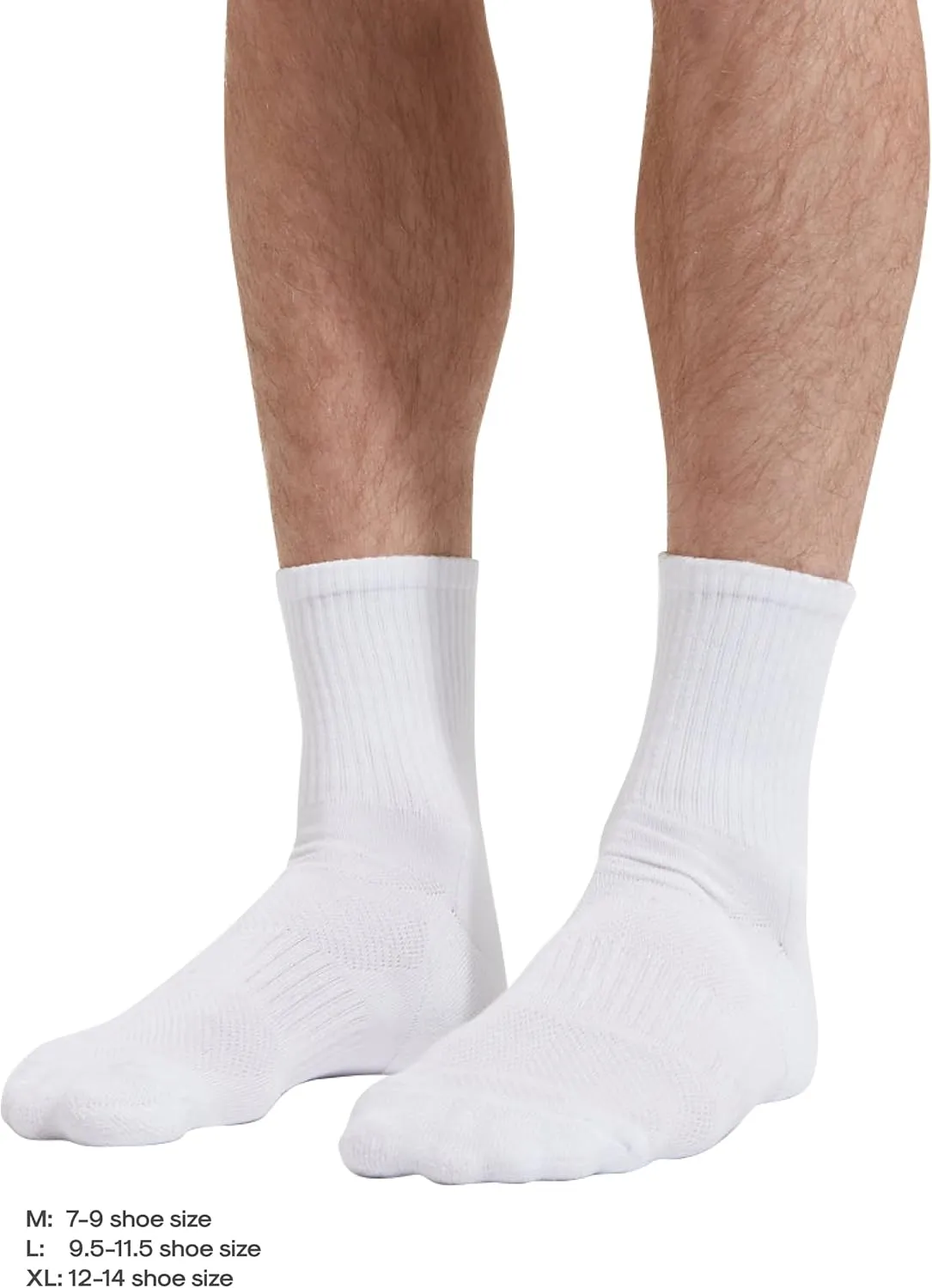 True Classic Mens Socks, Moisture Wicking Ankle, Half-Crew & No Show for Men - Athletic Socks, 1 & 3-Packs, Size 7-14