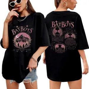 Velari Shirt Women Oversized Vintage Book Tshirt The Night Court T-Shirt Bat Boys Graphic Tee Bat Bookish Book Lover Tops