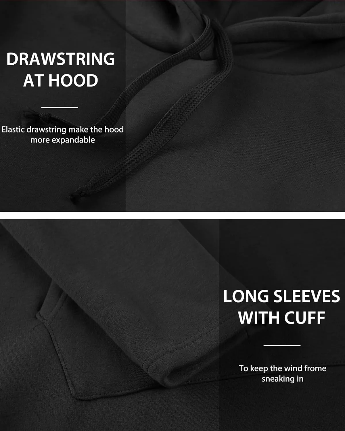 WenVen Womens Long Hoodie Dress Thicken Fleece Lined Pullover Sweatshirt