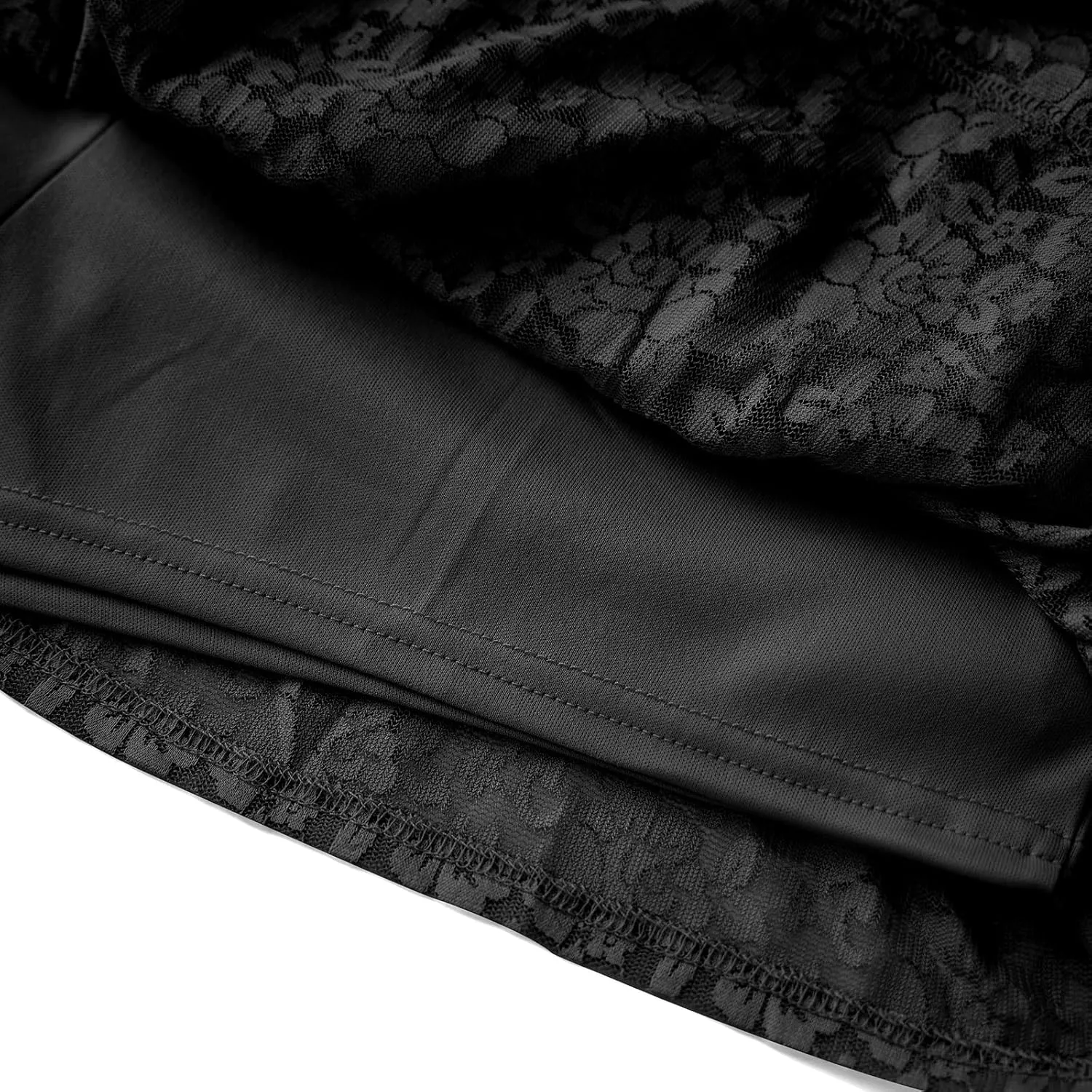 Women Y2K Tiered Ruffled Mini Skirts Floral Lace Sheer Pleated Mid Rise Lined Cute Layered Flowy Micro Underskirt