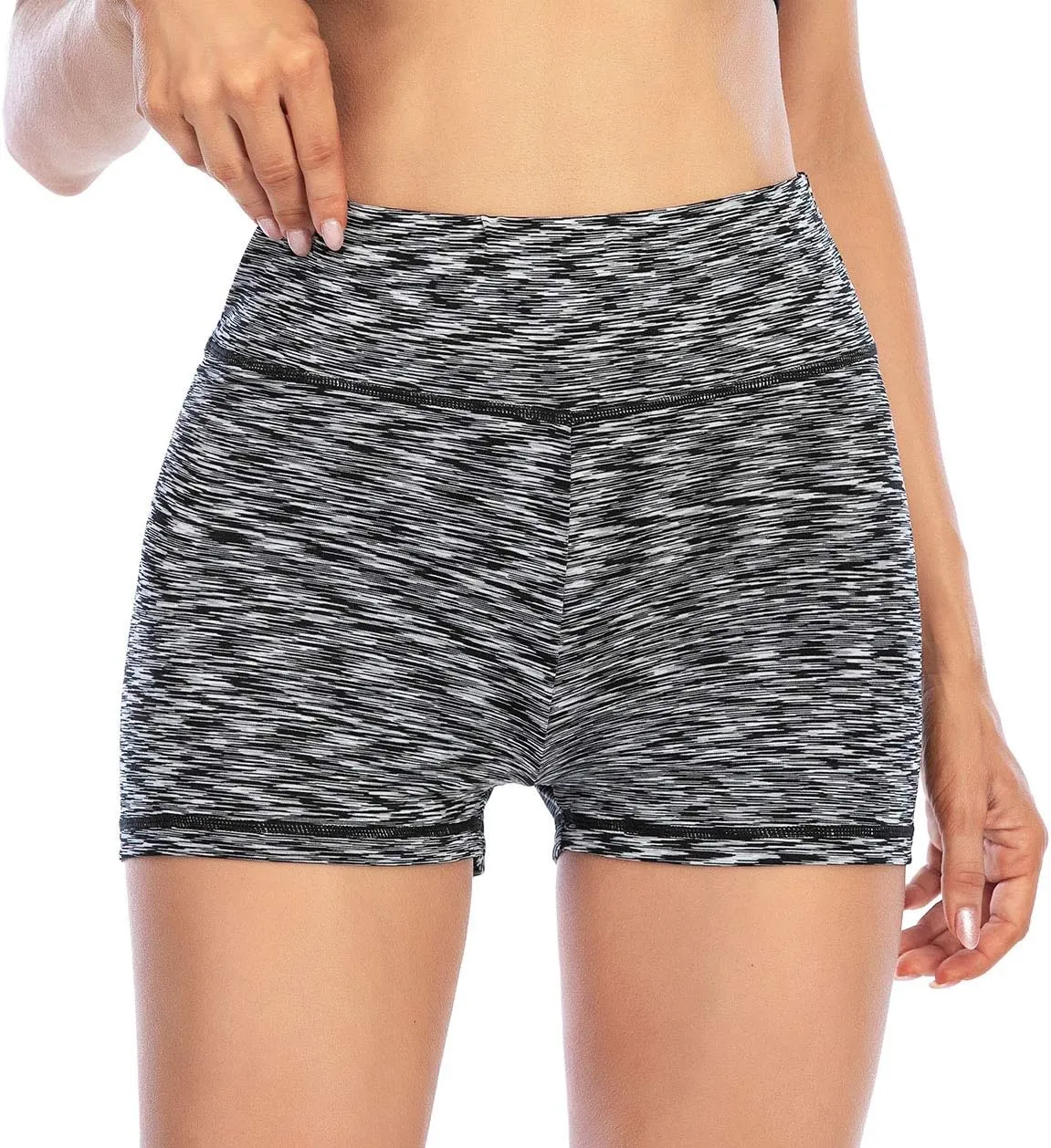 Women Yoga Shorts Ruched Booty High Waisted Gym Workout Shorts Butt Lifting Hot Pants